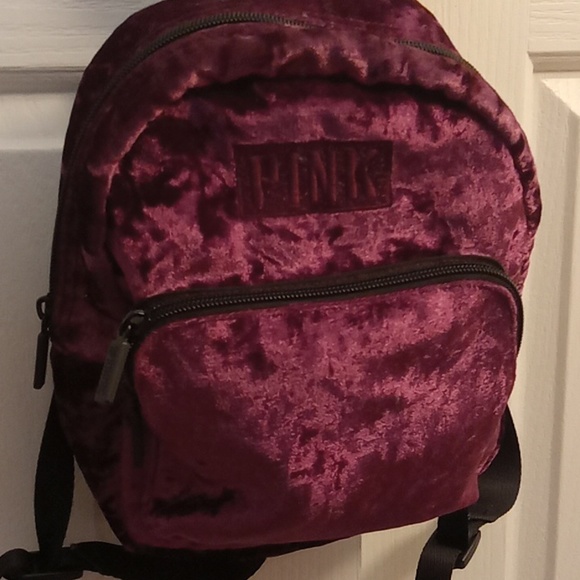 PINK Victoria's Secret Velvet Mini Backpack - Picture 4 of 7